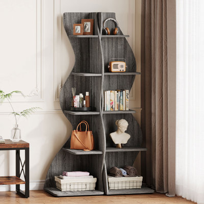 Bibliothèque de coin à 5 niveaux
