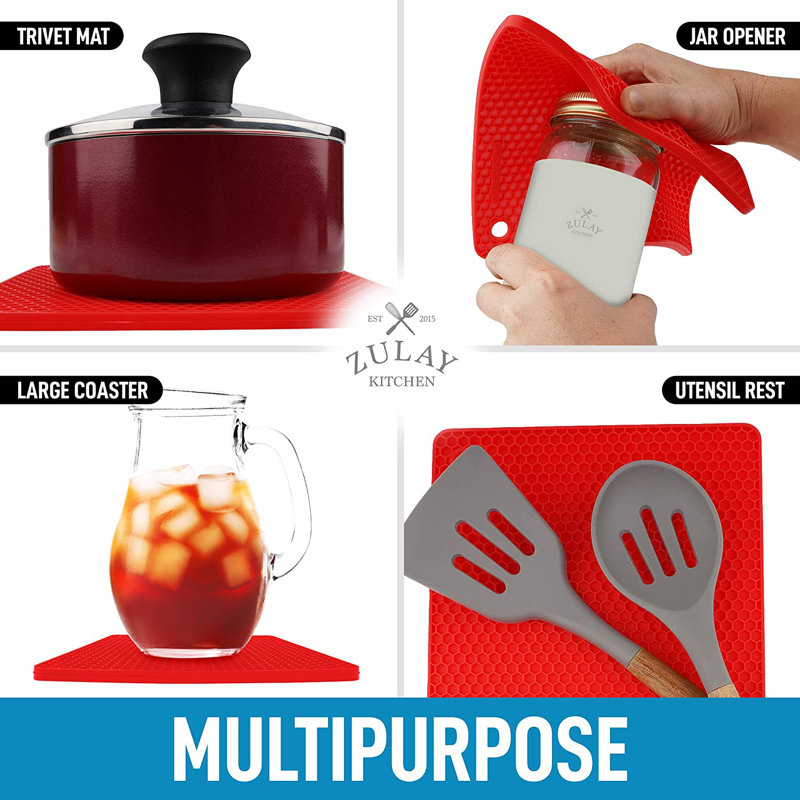 Ensemble de 4 sous-tapis en silicone Zulay Kitchen