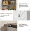 Armoire en bois aggloméré Slant Stripe