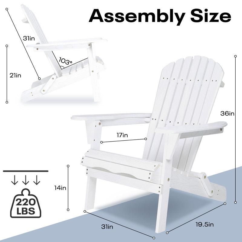 Ensemble de 2 chaises Adirondack