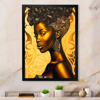 " Gorgeous African Queen In Retro Colours V "