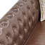 Canapé Chesterfield en cuir brun 88,5 po Classic