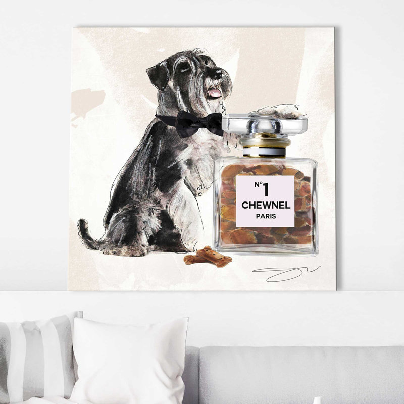 Schnauzer (Square) par By Jodi - impression, Toile tendue, H 36 po x l 36 po x 1,5 po
