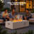 13’’ H x 43’’ W Propane Fire Pit Table with Hidden Tank Design, 50,000 BTU Metal Outdoor Gas Fire Table