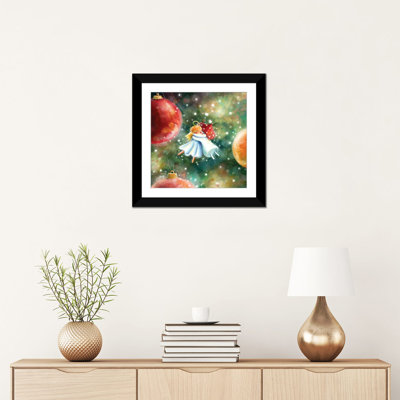 Christmas Hug - Wall Art Print - Framed Fine Art Paper
