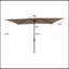 Parasol d'extérieur à DEL solaire de haute qualité 10 x 6,5T avec manivelle et bouton-poussoir inclinable pour le jardin-544744491