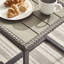 Larkie Outdoor 2 Seat & Square Side Table Bistro Set for Modern Gardens & Patios (Cover Included)-82939335
