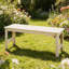 Banc de véranda en bois sans dossier avec finition en bois naturel-750411707