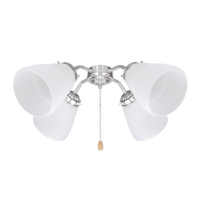 Analynn 5 in. H Glass Bell Ceiling Fan Fitter Shade