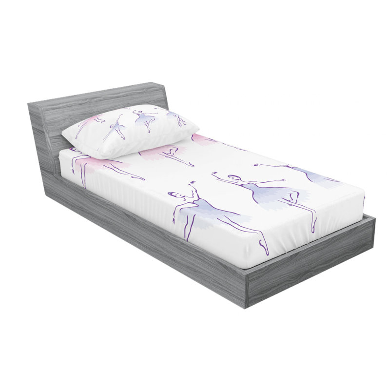 Microfiber Sheet Set, Twin Sheet Set with Fitted Sheet