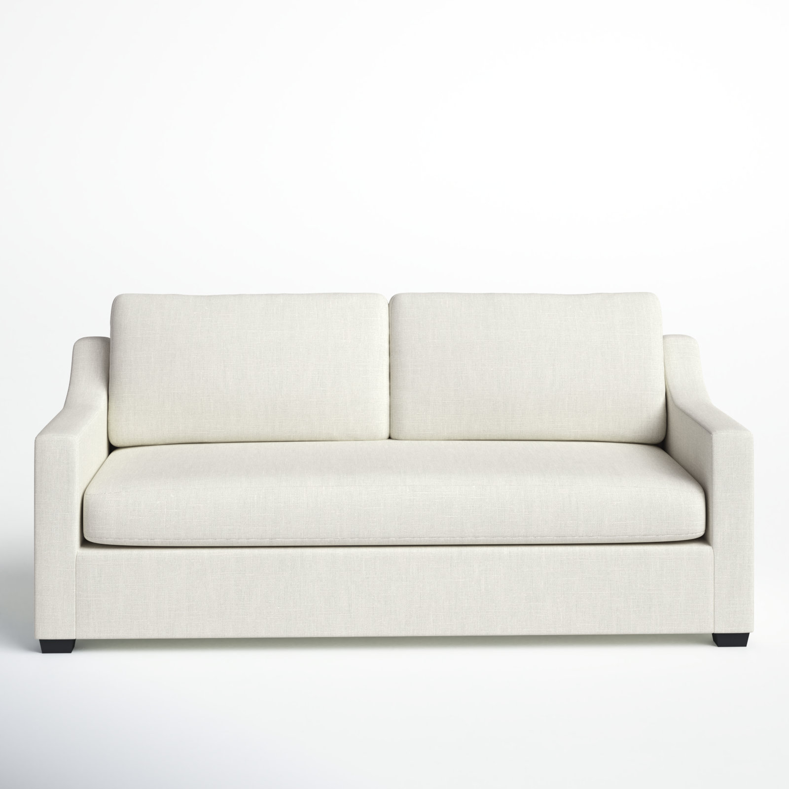 Cranbrook 88'' Upholstered Sofa, Lena Off White Performance Linen Blend