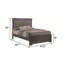 Blaze Upholstered Modern Style Full Bed Made With LED Headboard & Wood-1236238934-1236238935