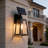 Solar Wall Lantern Outdoor, Clear Glass And Aluminum Bxf