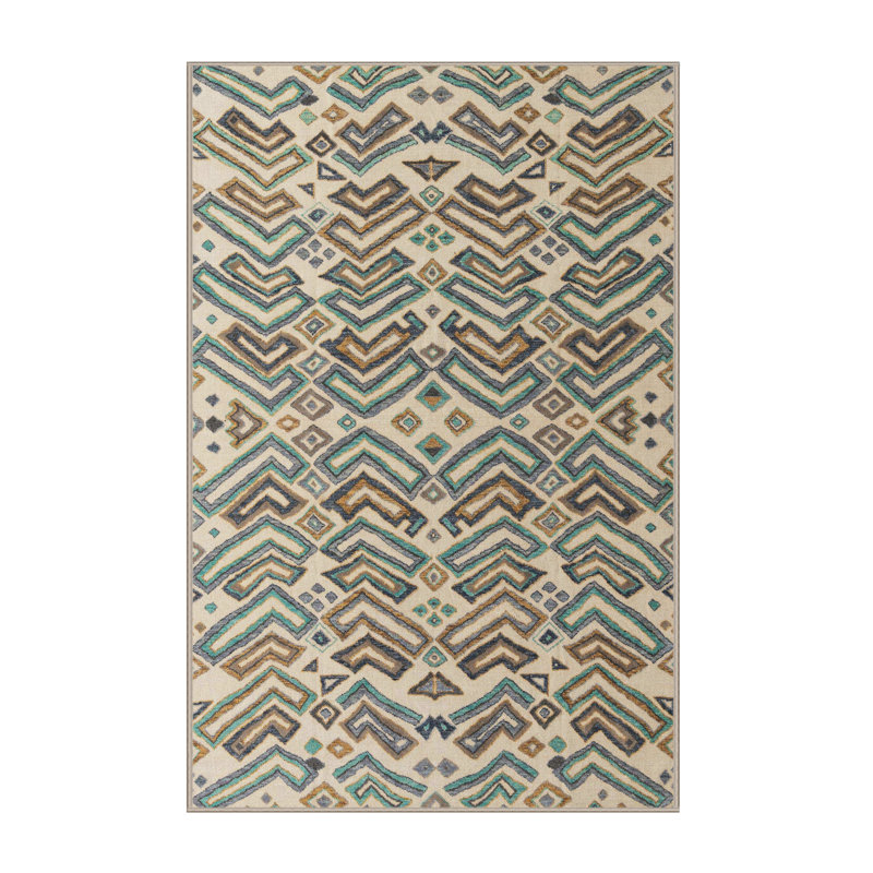 Abstract Indoor Rug, Rectangle 3' x 5'