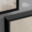 «Soft Neutral Cream Minimal Abstract Light Brush Form», reproduction d'art encadrée sur toile-619408029-619408030