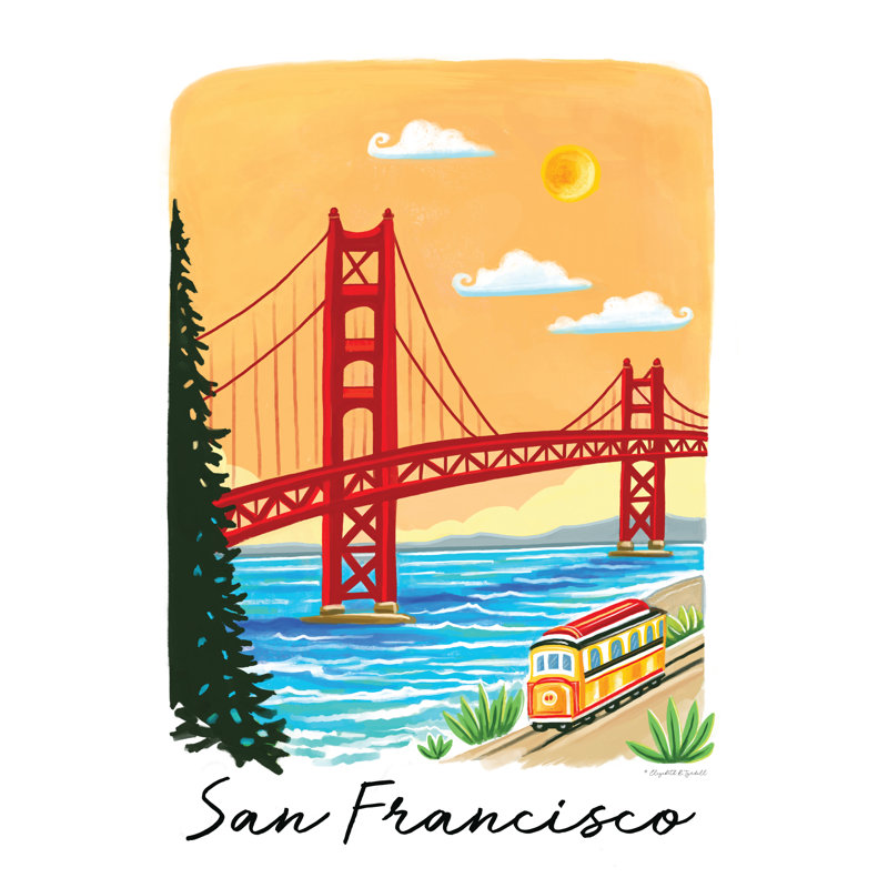 San Francisco par Elizabeth Tyndall, H 18 po x l 12 po