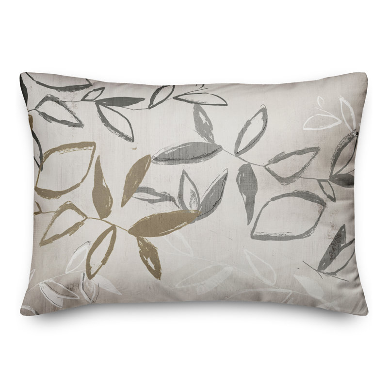 Coussin intérieur / extérieur Abstracted Branches, H 14 po x l 20 po, Rectangle