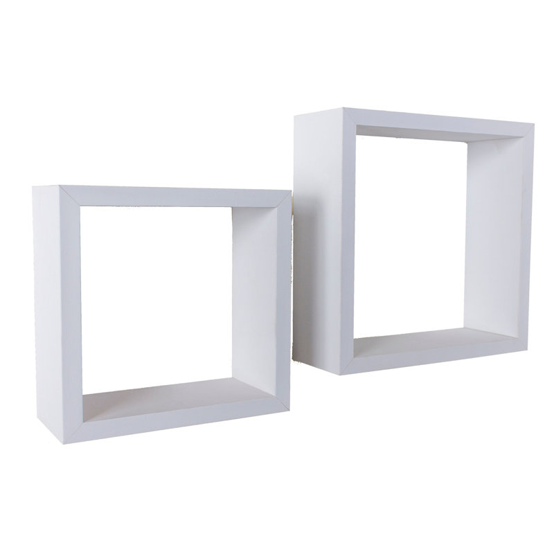Hudson Shelf Kits, 2 Wall Cube Kit, White