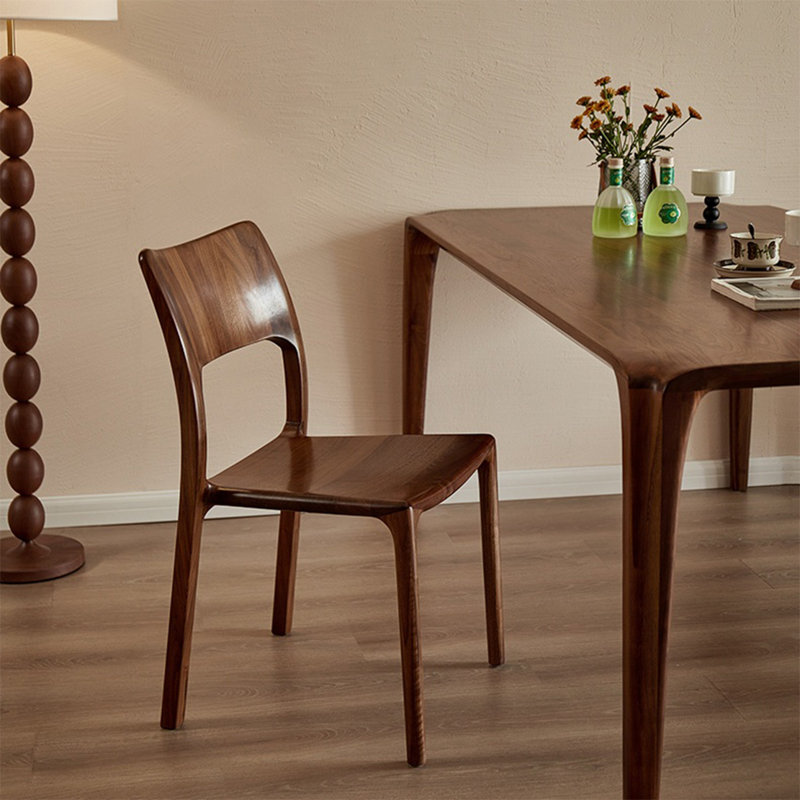 Ensemble de table en noyer noir