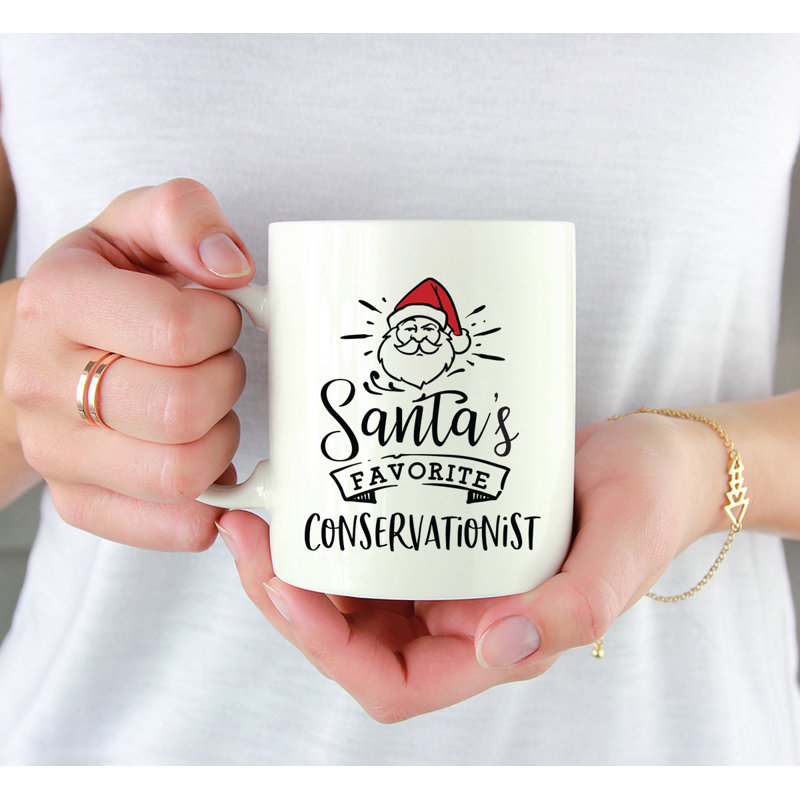 Grande tasse à café Tuileries, « Santa's Favorite Conservationist »