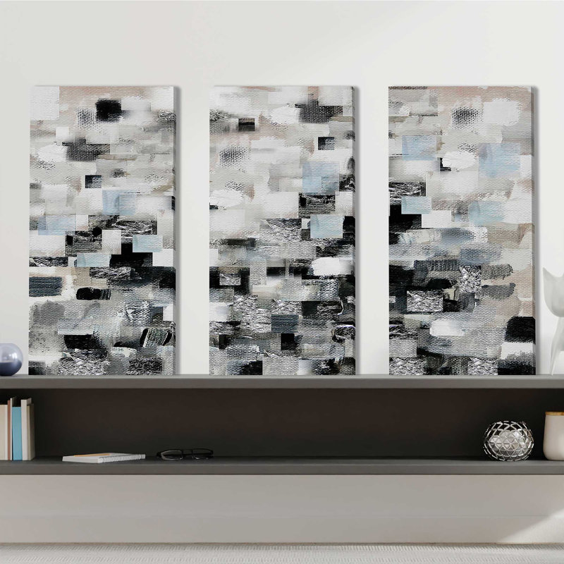 Reflections - Ensemble de 3 toiles tendues, H 24 po x l 36 po x P 0,75 po