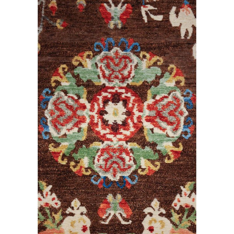 Tibetan Rugs By Bespoke One-of-a-Kind Runner 3' X 6' Area Rug