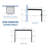 Backyard Discovery Evanston 12' x 10' Galvanized Steel Wall-Mounted Louvered Pergola Kit with Adjustable Steel Roof and PowerPort