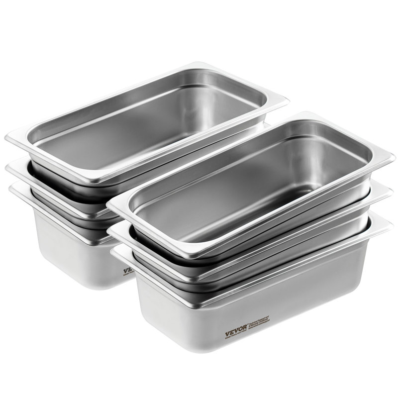 VEVOR Anti-Jam Steam Pan 4-Inch Deep Table Pan