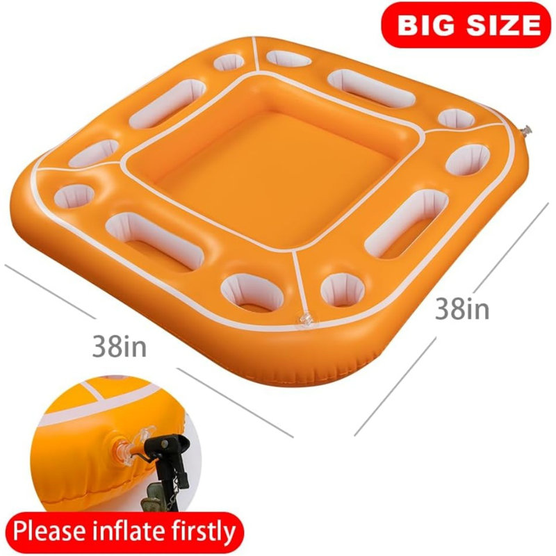 Floating Table for Pool Party, White