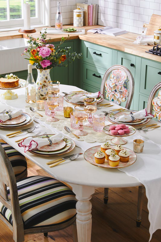 Rosy English Garden Enamel Salad/Dessert Plate