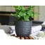 Petits pots de fleurs en céramique émaillée à motif alvéolé (lot de 6) - Intérieur/Extérieur-1268146806