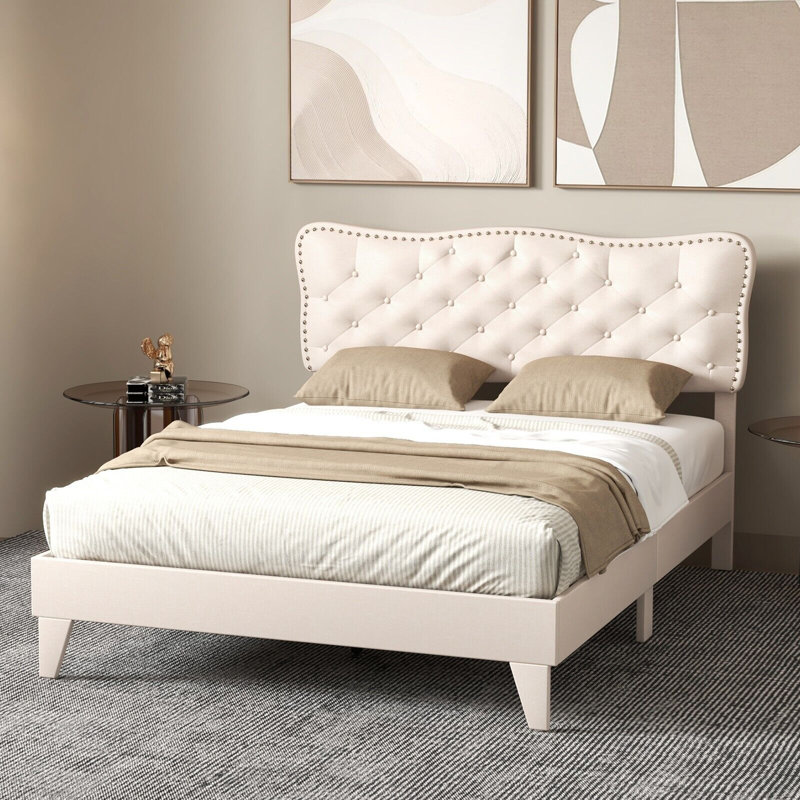 Upholstered Bed, European Double (150 x 197 cm)