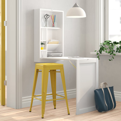 Ahraya Wall-Mounted Fold-Out Writing Floating Desk