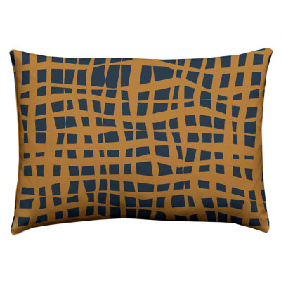 Akaki Abstract Rectangular Cushion