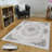 Stylish Woven Carpet, 4 x 6 Feet, 100% Polyester | Antibacterial, 3D Digital Printing, Non-Slip PVC Felt Dot Underside | Machine Washable, 0.4 in Pile Height, Perfect for Living Room & Bedroom Decor-1298123960