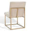 Chaise d'appoint rembourrée en acier inoxydable Athens-1213093276-1208584444