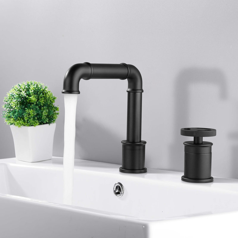Centerset Single-handle Bathroom Faucet, Matte Black
