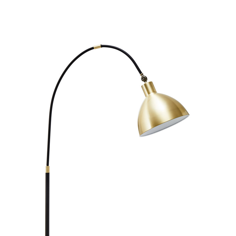 Paragonah 175cm Black Arched Floor Lamp