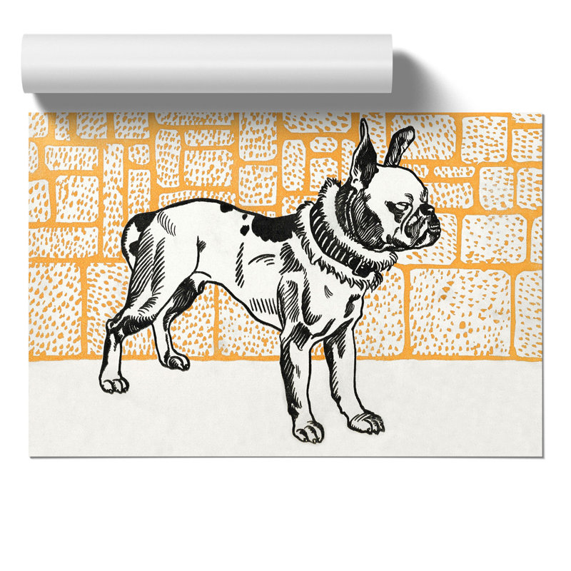 Pitbull Terrier by Moriz Jung - Frameless Print, 42cm H x 59cm W x 0.1cm D