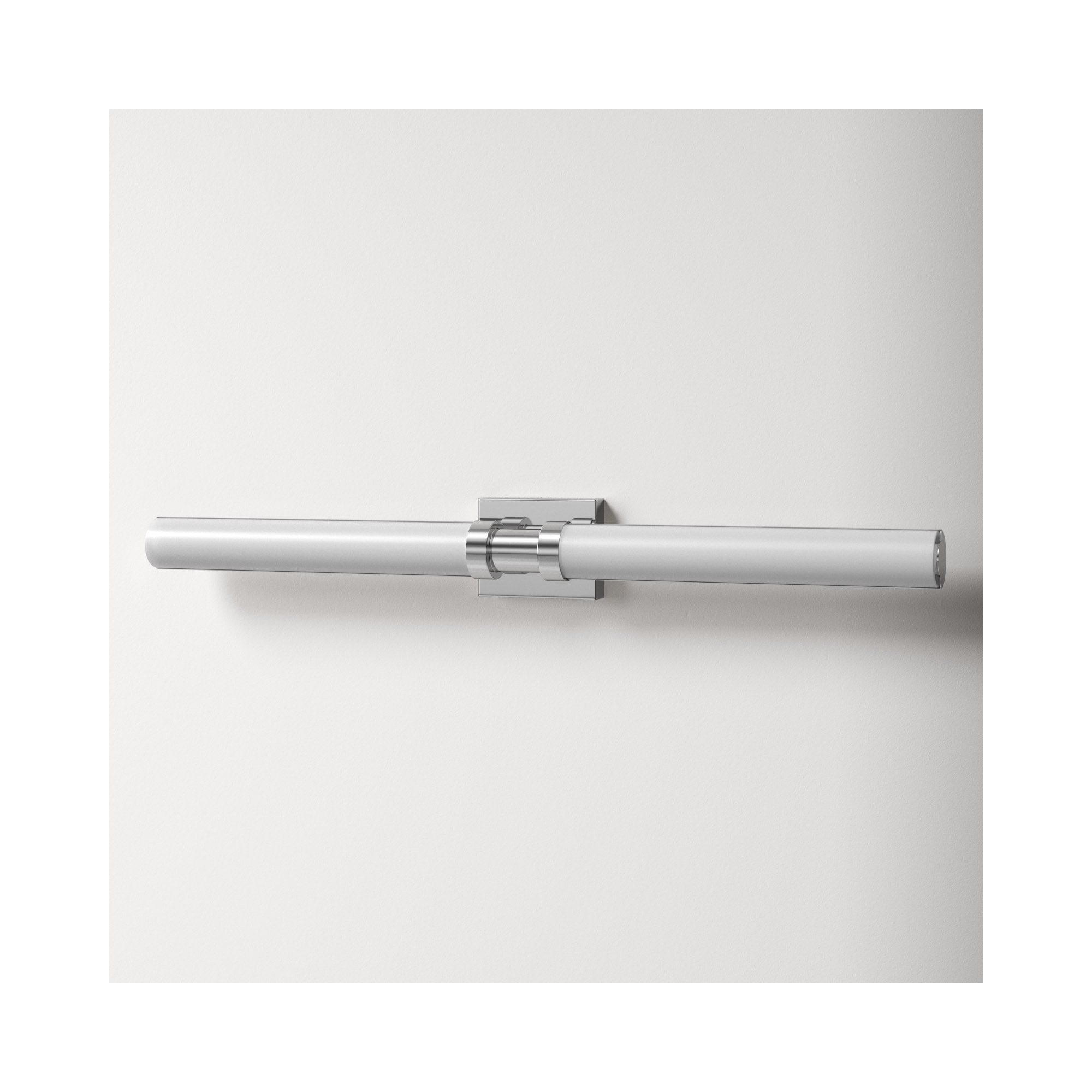 Kelan Single Frosted Dimmable LED Vanity Light, 37.75"H x 4.75"W x 4.5"D, Brushed Nickel, 20W