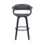 Tabouret de bar avec accoudoirs et dossier ouvert en similicuir Chagnon-63322139-63322138-63322134