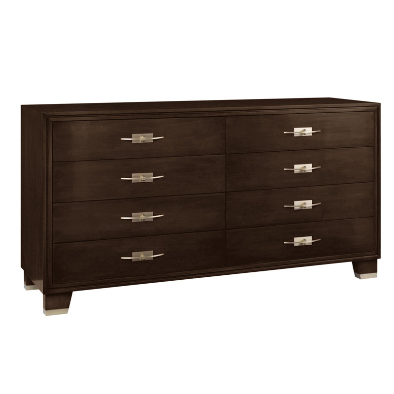 Entitled 8 - Drawer Solid Wood Dresser, French Roast