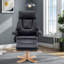 Chaises d'appoint chauffantes chauffantes, salon en cuir PU noir