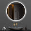Miroir de salle de bain 32 '' à DEL avec lumières - Meuble-lavabo mural, anti-buée, réglable en 3 couleurs et à intensité variable, miroir de maquillage