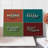 Ambesonne Saying Cutting Board Large Size Love More Worry Less Multicolor