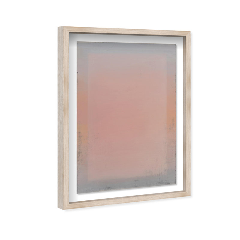Pastel Sky Print by Oliver Gal, Natural Oak Shadowbox, 21.5"H x 31.5"W