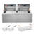 3000W Commercial Electric Deep Fryer Countertop - Dual Basket Stainless Steel Restaurant Fryer with Temperature Control