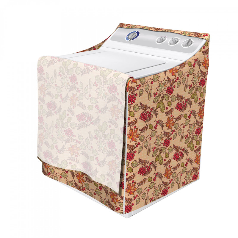 Draps en chêne à feuilles d’automne forestières avec mots pour machine à laver rowan érable bouleau