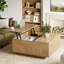 Table basse à plateau relevable 31,5 po avec base en bloc-1438687208