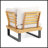 SEBASTIAN CORNER CHAIR+COFFEE TABLE